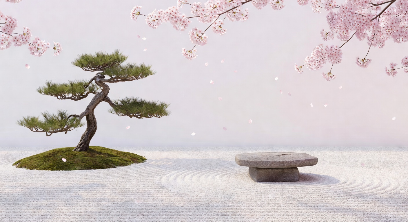桜の庭園